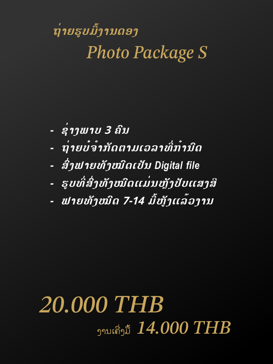 Wedding Photography Package S